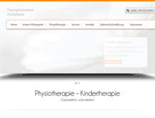 Tablet Screenshot of physiotherapie-liebmann.de
